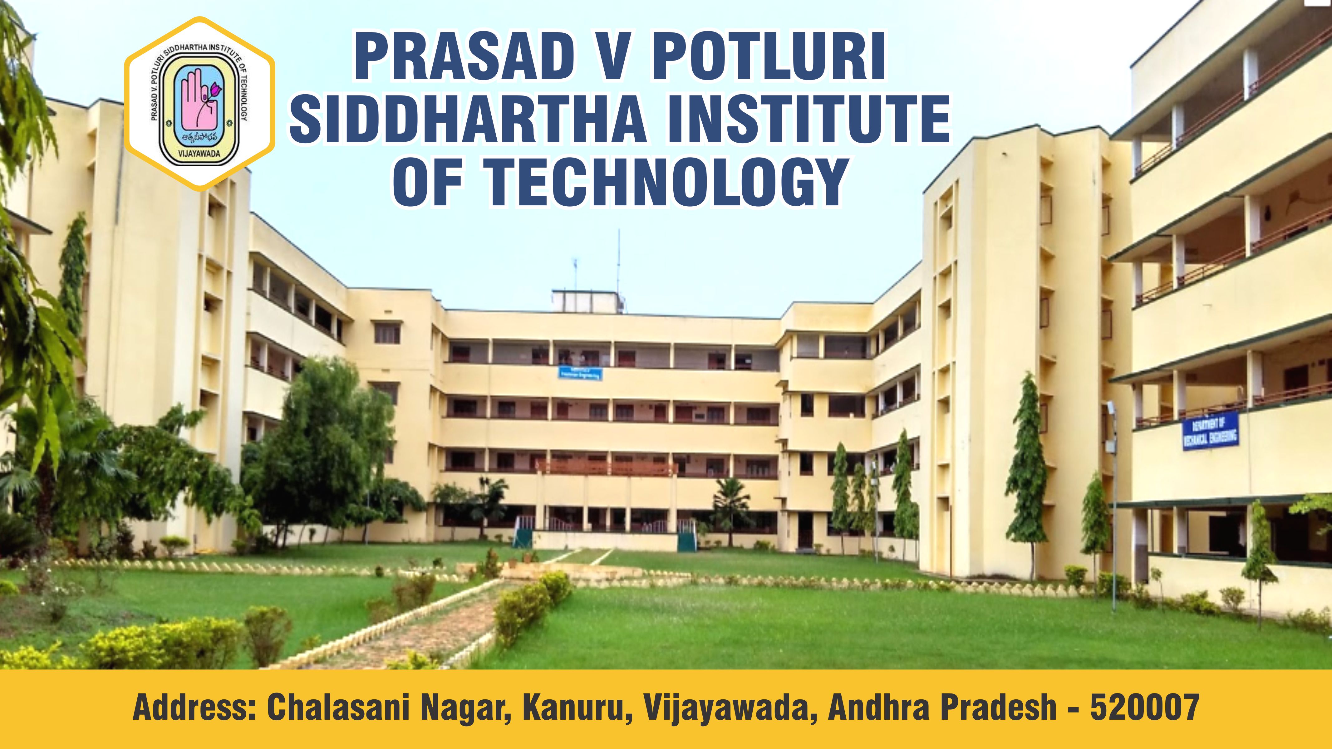 Out Side View of PVPSIT - Prasad V. Potluri Siddhartha Institute of Technology 